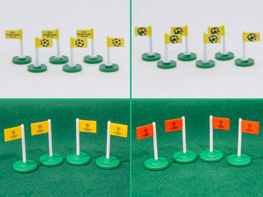 Corner flags with decals ( Champions League – Lega Calcio )