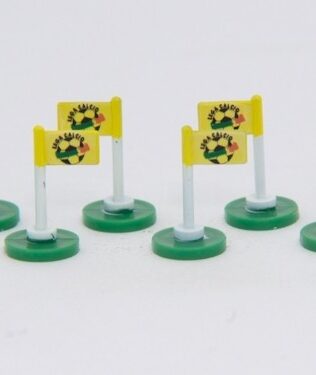Corner flags with decals ( Champions League - Lega Calcio ) - Small flags Lega Calcio