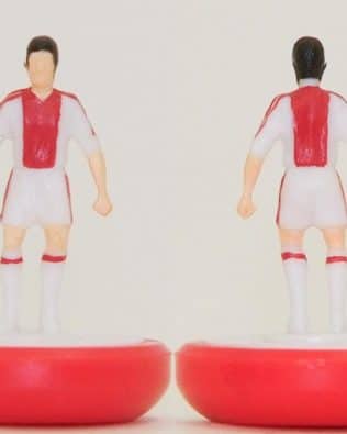 Ajax 2013 - Team + 2 substitutes and spare keeper (SAME KIT OF THE RODDED KEEPER) in COLORED REPLICA SUBBUTEO BOX (on the cover name, figure and logo of the contained team)