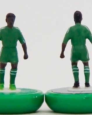 Nigeria home CONFEDERATIONS CUP 2013 - Team + 2 substitutes and spare keeper (SAME KIT OF THE RODDED KEEPER) in COLORED REPLICA SUBBUTEO BOX (on the cover name, figure and logo of the contained team)