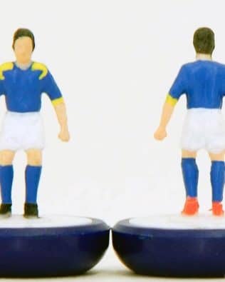 Ecuador away WORLD CUP 2014 - Team in COLORED REPLICA SUBBUTEO BOX (on the cover name, figure and logo of the contained team)