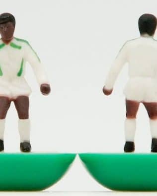 Nigeria away WORLD CUP 2014 - Team + 2 substitutes and spare keeper (SAME KIT OF THE RODDED KEEPER) in COLORED REPLICA SUBBUTEO BOX (on the cover name, figure and logo of the contained team)