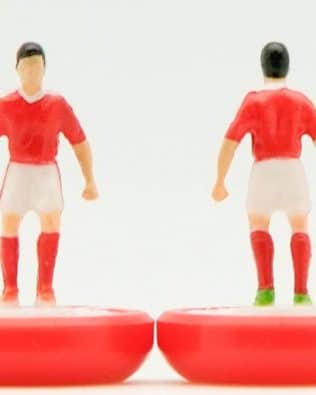Wales home EURO 2016 - Team + 2 substitutes and spare keeper (SAME KIT OF THE RODDED KEEPER) in SUBBUTEO REPLICA GREEN BOX from the 70s