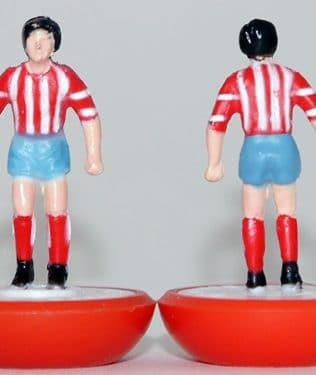 Atletico Madrid - Team + 2 substitutes and spare keeper (SAME KIT OF THE RODDED KEEPER) in SUBBUTEO REPLICA GREEN BOX from the 70s