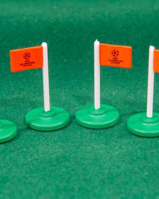 Corner flags with decals ( Champions League - Lega Calcio ) - Big orange flags Champions League