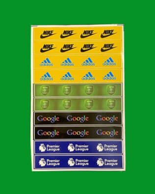 Fence advertising stickers set B