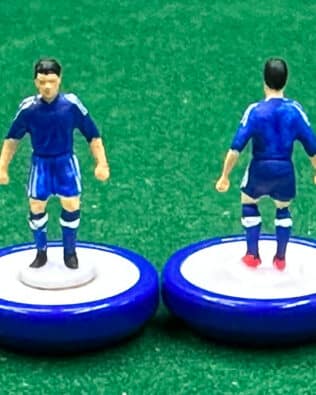 Greece home EURO 2008 - Team + 2 substitutes and spare keeper (SAME KIT OF THE RODDED KEEPER) in SUBBUTEO REPLICA GREEN BOX from the 70s
