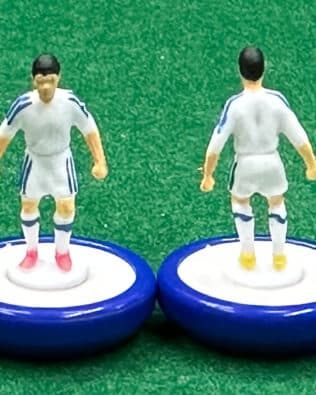 Greece away EURO 2008 - Team + 2 substitutes and spare keeper (SAME KIT OF THE RODDED KEEPER) in SUBBUTEO REPLICA GREEN BOX from the 70s