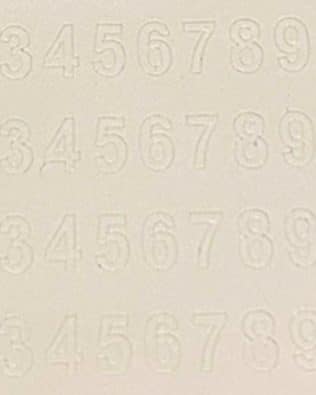 Numeri adesivi moderni