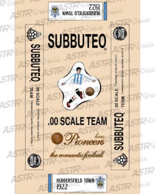 Huddersfield Town 1922 - With 10 slots tray and for short rodded Subbuteo original keepers