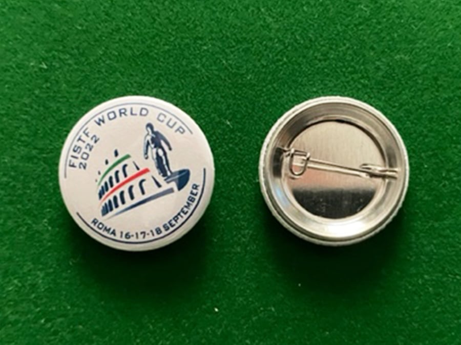 Pin badges WC FISTF Rome 2022