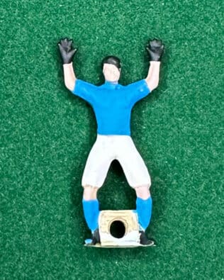 PAINTED Keepers - THE SAVER in brass BLUE / WHITE