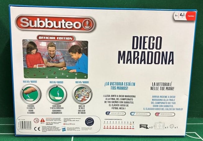 Unboxing & Review of Brand New Official Diego Maradona Subbuteo Set on  Youbbuteo 