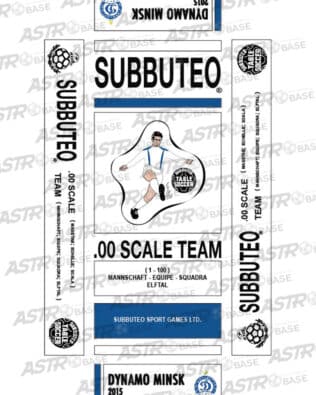 Dynamo Minsk 2015 - With 10 slots tray and for short rodded Subbuteo original keepers