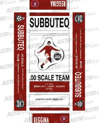 Reggina - With 10 slots tray and for short rodded Subbuteo original keepers