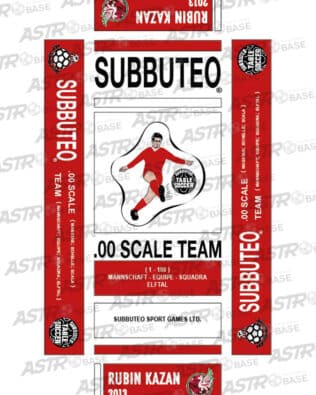 Rubin Kazan 2013 - With 10 slots tray and for short rodded Subbuteo original keepers