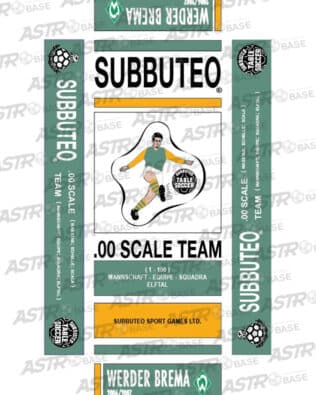 Werder Brema 2006/2007 - With 10 slots tray and for short rodded Subbuteo original keepers