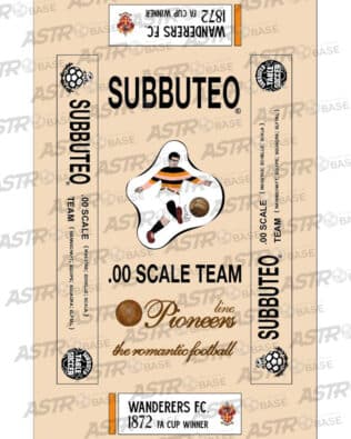 Wanderers F.C. 1872 FA CUP Winner - With 24 slots tray