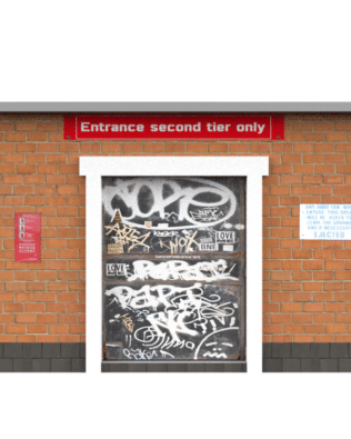 Turnstile big door - Graffiti