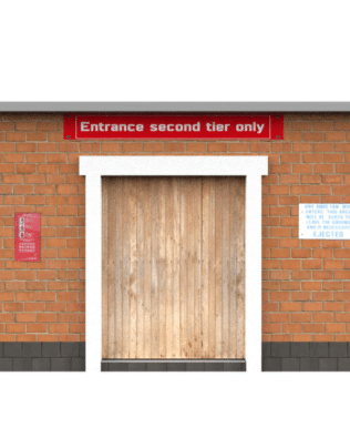 Turnstile big door - Plain wood