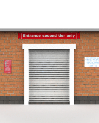 Turnstile big door - Corrugated steel
