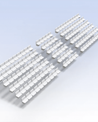 150 seats for Stand T1® and T2® - White