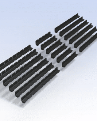 150 seats for Stand T1® and T2® - Black