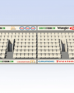 162 seats for Stand T3® - White