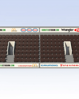 162 seats for Stand T3® - Brown