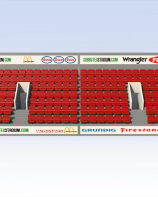 162 seats for Stand T3® - Red
