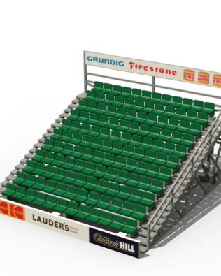 Large modular grandstand (8 variants) - Green