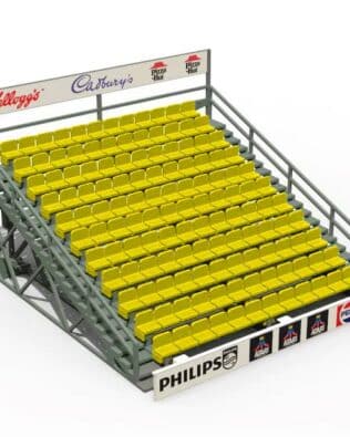 Large modular grandstand (8 variants) - Yellow