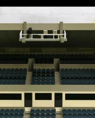 The 70s TV broadcast platform - White
