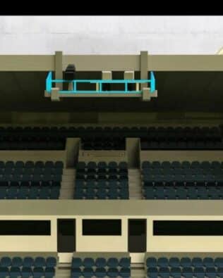 The 70s TV broadcast platform - Sky blue