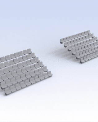 120 seats for Stand T5® - Concrete Grey