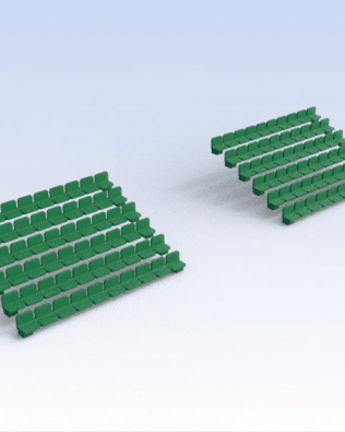 120 seats for Stand T5® - Green