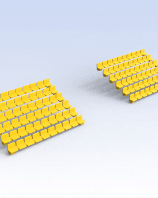 120 seats for Stand T5® - Yellow