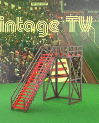 The vintage TV Tower - Red
