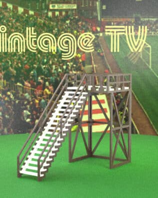 The vintage TV Tower - White