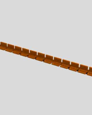 Row of 15 seats for any stand - Orange