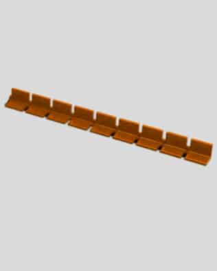 Row of 9 seats for any stand - Orange