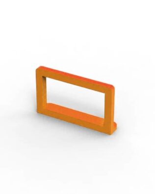 Set of 6 Spectator Separation Barriers. - Orange