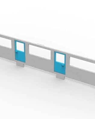 VIP LOUNGE 1 Entrance for SUBBUTEO grandstand REF 61216 and 61217. - Metallic grey