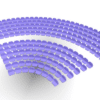 208 round seats for Subbuteo Corner Stand (Ref C143 and 61218). - Image 3