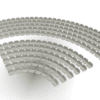 208 round seats for Subbuteo Corner Stand (Ref C143 and 61218). - Image 4