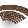 208 round seats for Subbuteo Corner Stand (Ref C143 and 61218). - Image 6