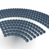 208 round seats for Subbuteo Corner Stand (Ref C143 and 61218). - Image 12