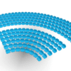208 round seats for Subbuteo Corner Stand (Ref C143 and 61218). - Image 13