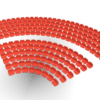 208 round seats for Subbuteo Corner Stand (Ref C143 and 61218). - Image 14