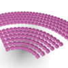 208 round seats for Subbuteo Corner Stand (Ref C143 and 61218). - Image 15